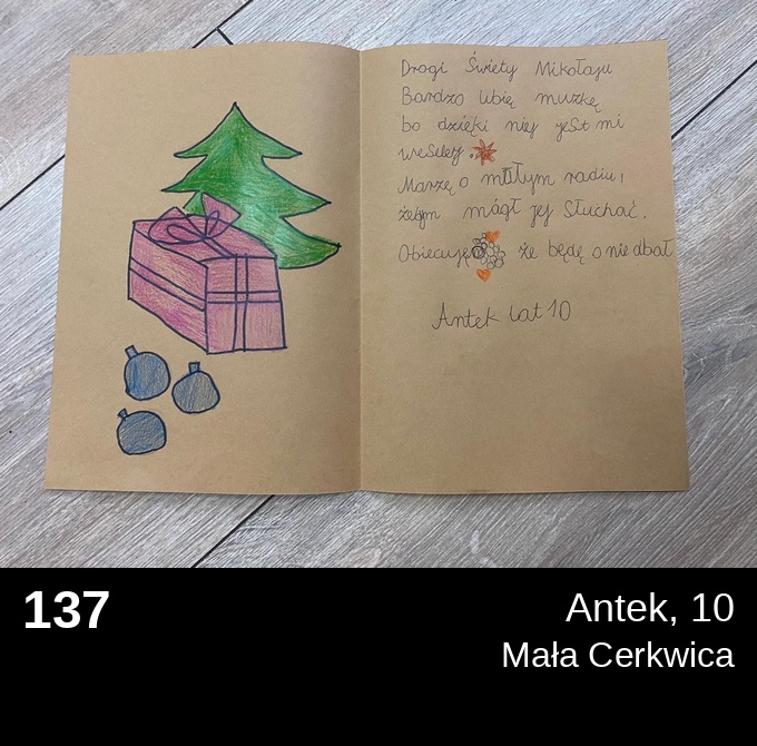 137 Antek 10 - Listy do Świętego Mikołaja