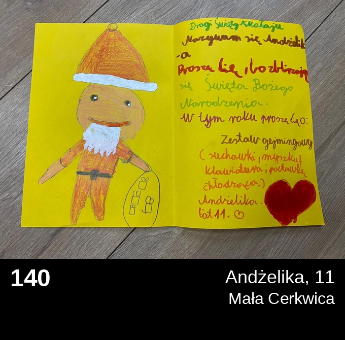 140 Angelika 11 - Listy do Świętego Mikołaja