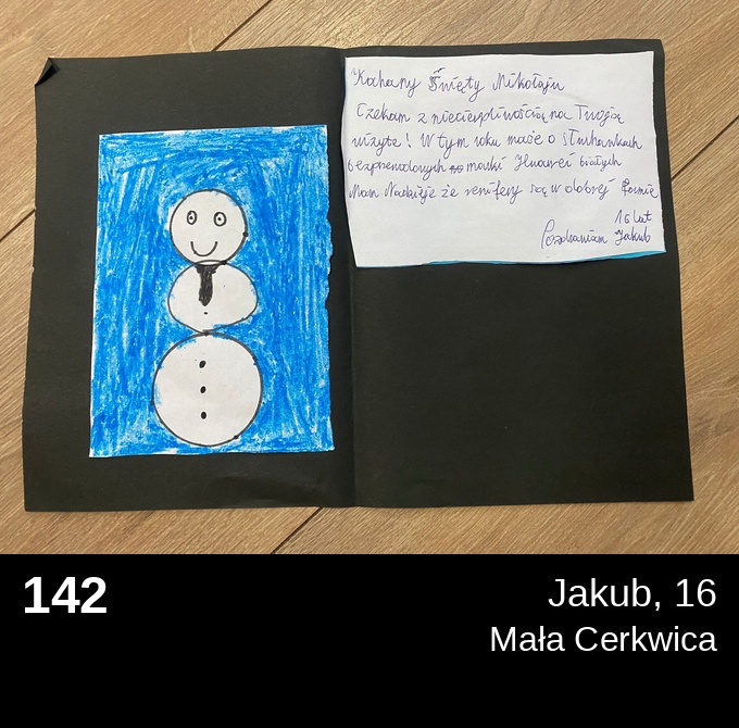 142 Jakub 16 - Listy do Świętego Mikołaja