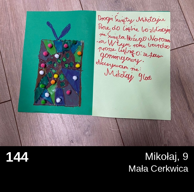 144 Mikołaj 9 - Listy do Świętego Mikołaja