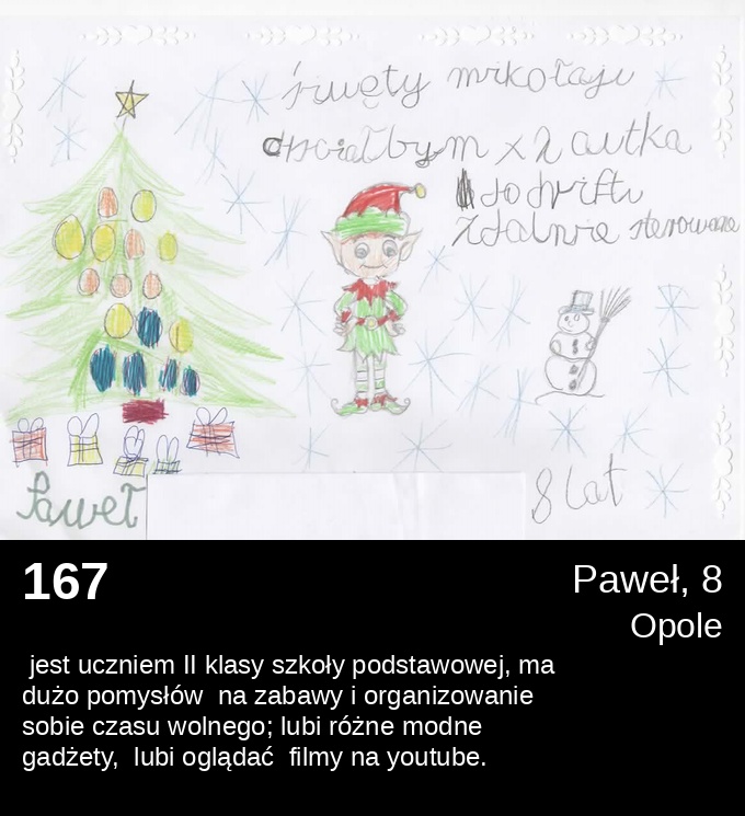 167 Paweł 8 - Listy do Świętego Mikołaja