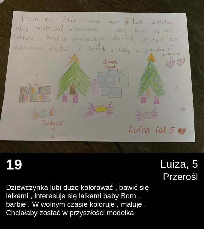 19 Luiza 5 - Listy do Świętego Mikołaja