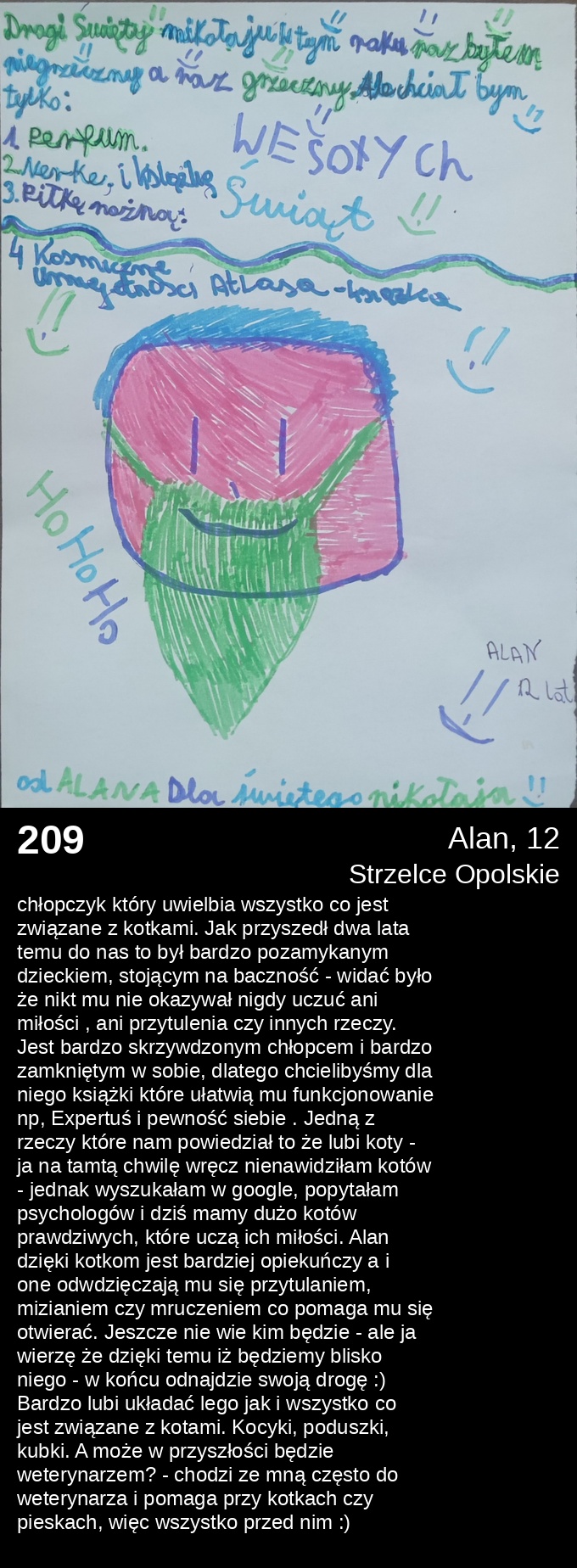 209 Alan 12 - Listy do Świętego Mikołaja