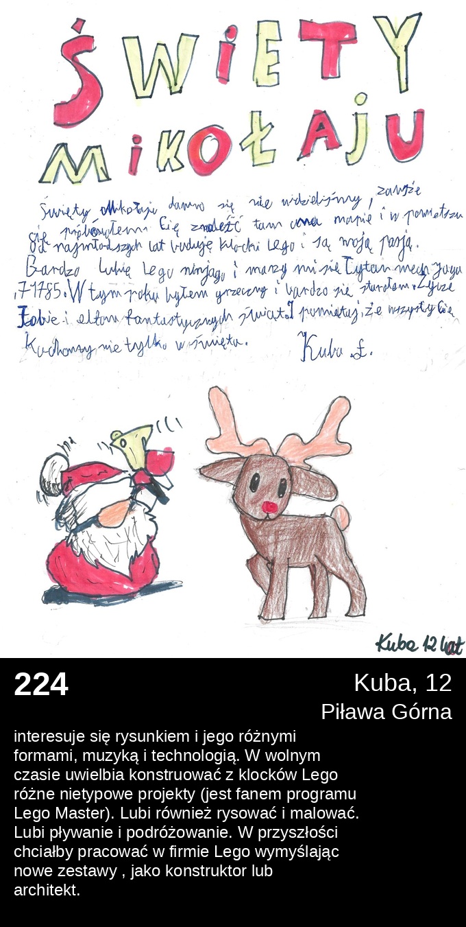 224 Kuba 12 - Listy do Świętego Mikołaja