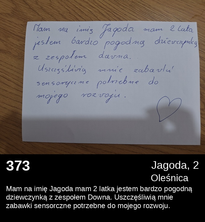 373 Jagoda 2 - Listy do Świętego Mikołaja