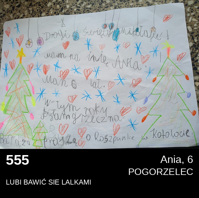 555 Ania 6 - Listy do Świętego Mikołaja