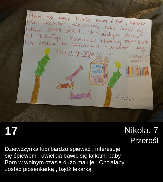 17 Nikola 7 - Listy do Świętego Mikołaja