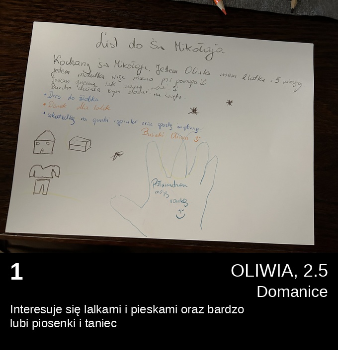 1 OLIWIA 2.5 - Listy do Świętego Mikołaja