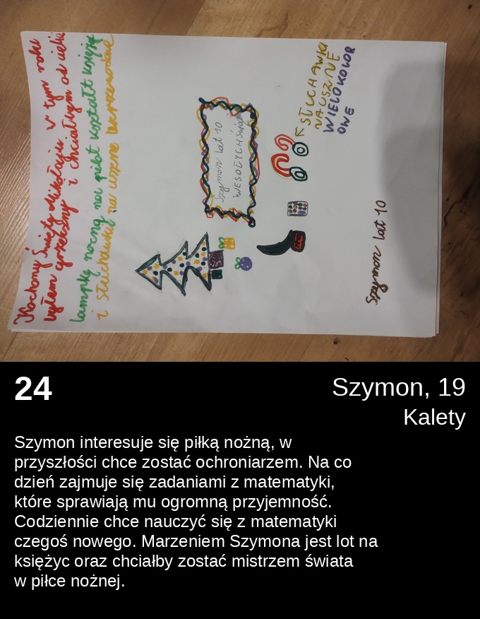 24 Szymon 19 - Listy do Świętego Mikołaja